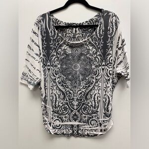 4 for $25 🍒 Bellezza Chic Monochrome Women's Short Sleeve Top